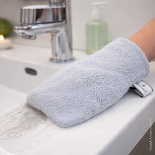 Gant microfibre usage long blanc 15 x 23 cm Decitex