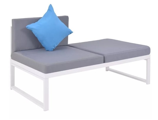 LES TENDANCES - Salon extérieur Salon de jardin-multicolore-6 places-128x66x65-124332