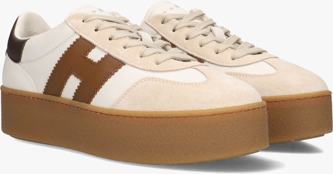 witte hogan lage sneakers h681 allacciato h