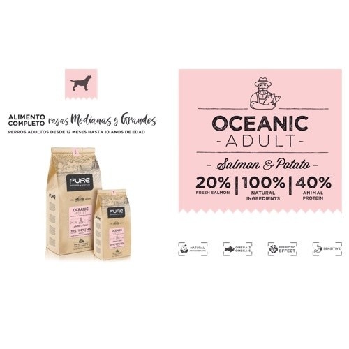 Ração Pure Oceanic Adult para Cães com Salmão e Batata
