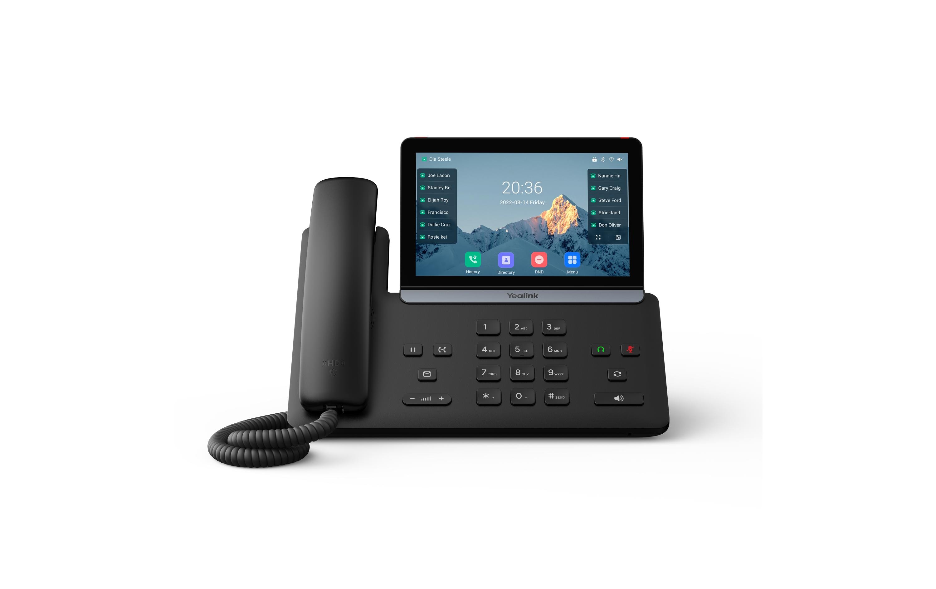 Tischtelefon SIP-T87W Schwarz<br>Ultra Prime Business Phone für optimale Desktop-Produktivität