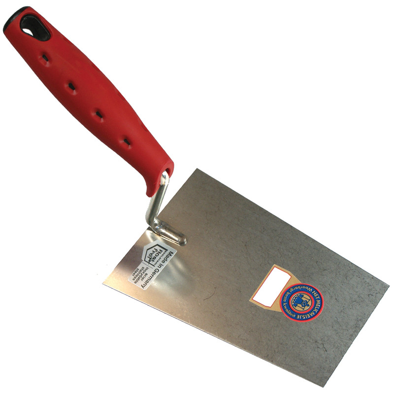 Melkmeisje stukadoorstroffel rechts 180mm RVS