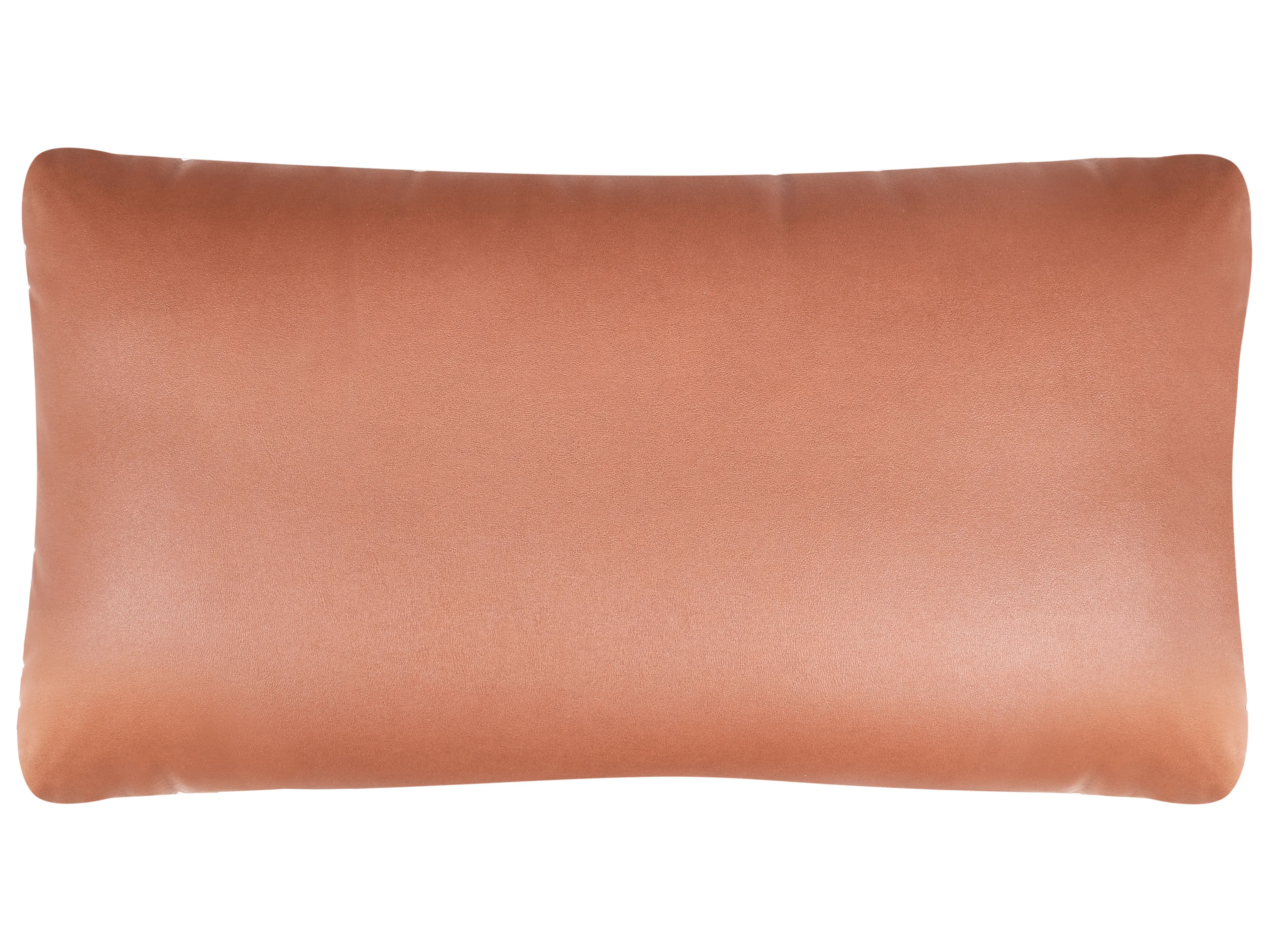 Linkszijdige chaise longue BRANDE Kunstleer Goudbruin