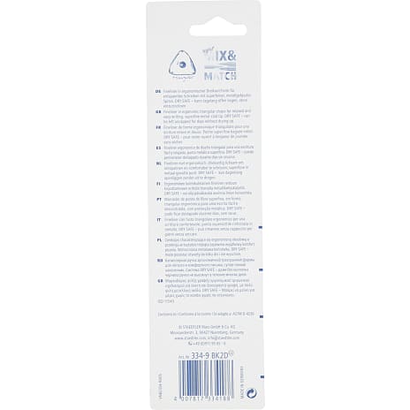 Sort fineliner 2-pak