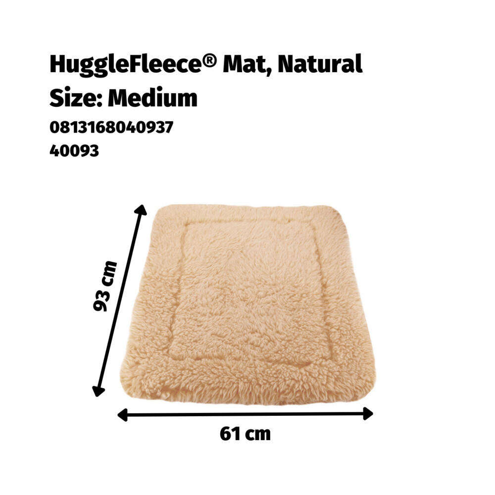 HuggleHounds Hondenmat Natural Large71 x 108 cm