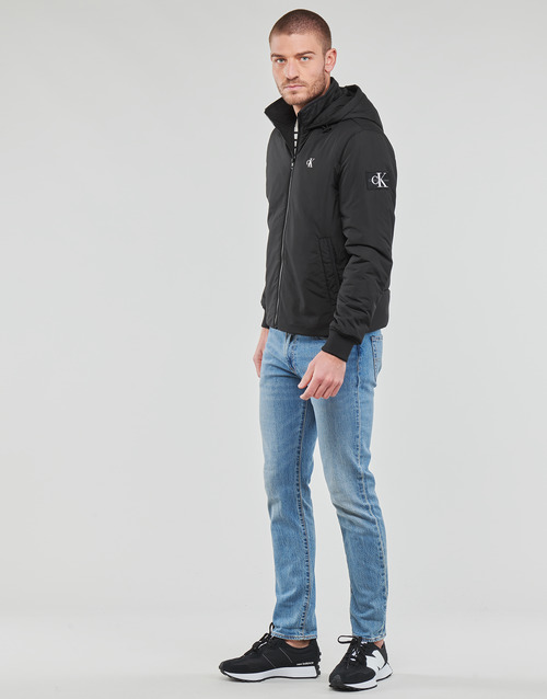 Calvin Klein Jeans - HOODED HARRINGTON JACKET - Noir