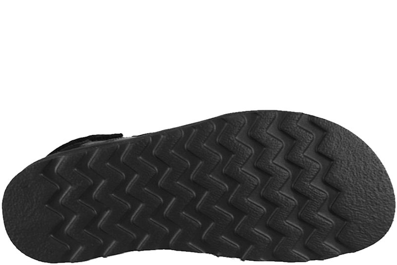 NEW FEET SANDAL I SORT GLAT SKIND