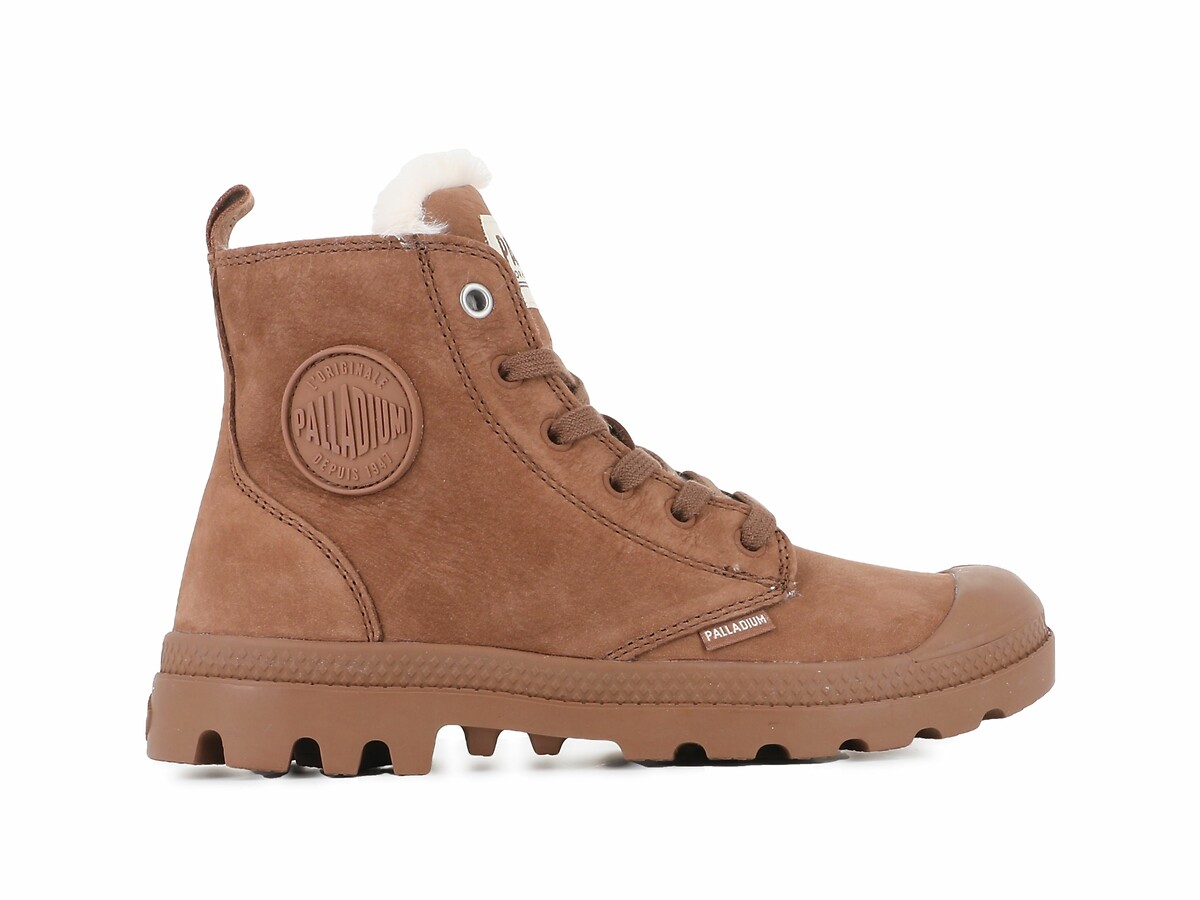 PALLADIUM<br>Tênis de couro forrado Pampa Hi Zip