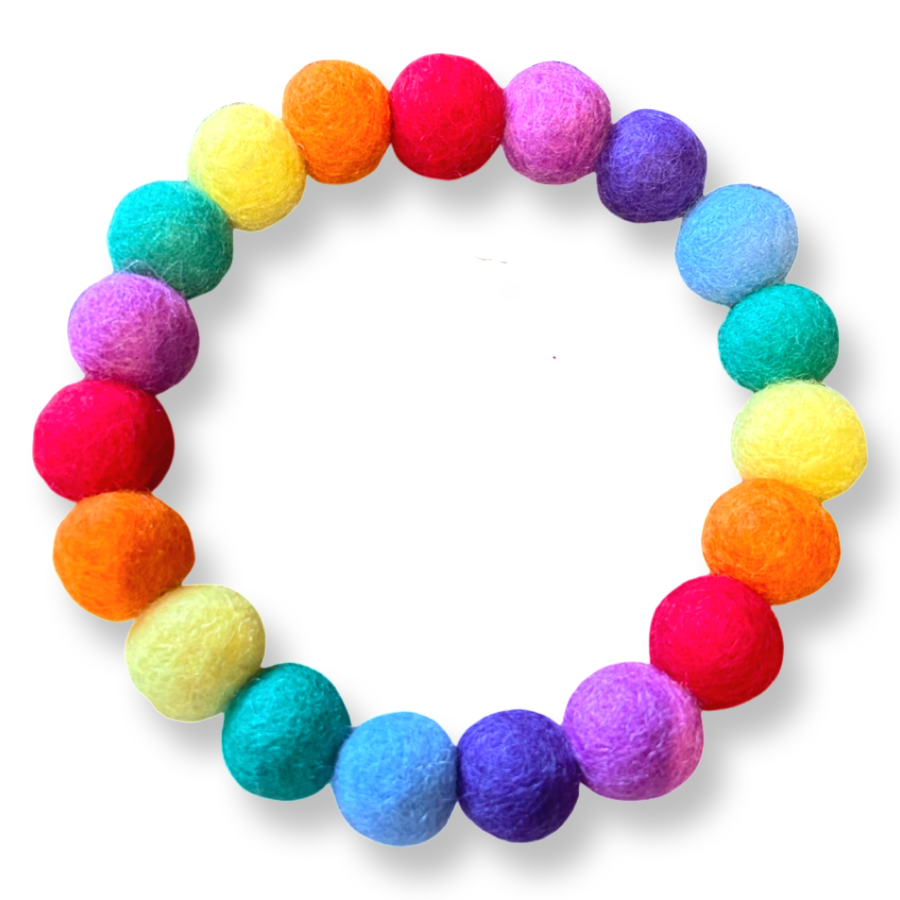 Coleira personalizada para cães com pompons