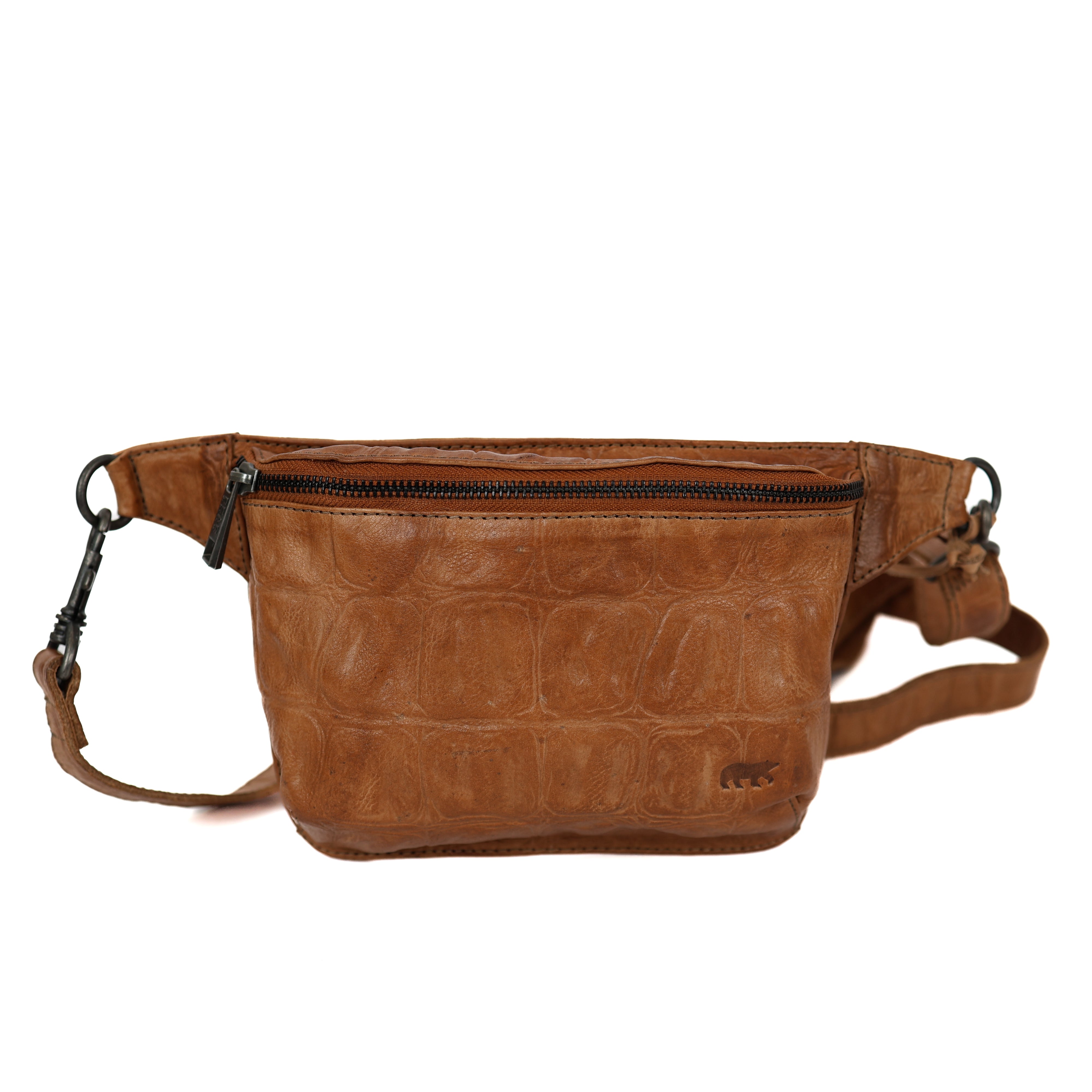 Crossbody tas 'Stef' taupe croco
