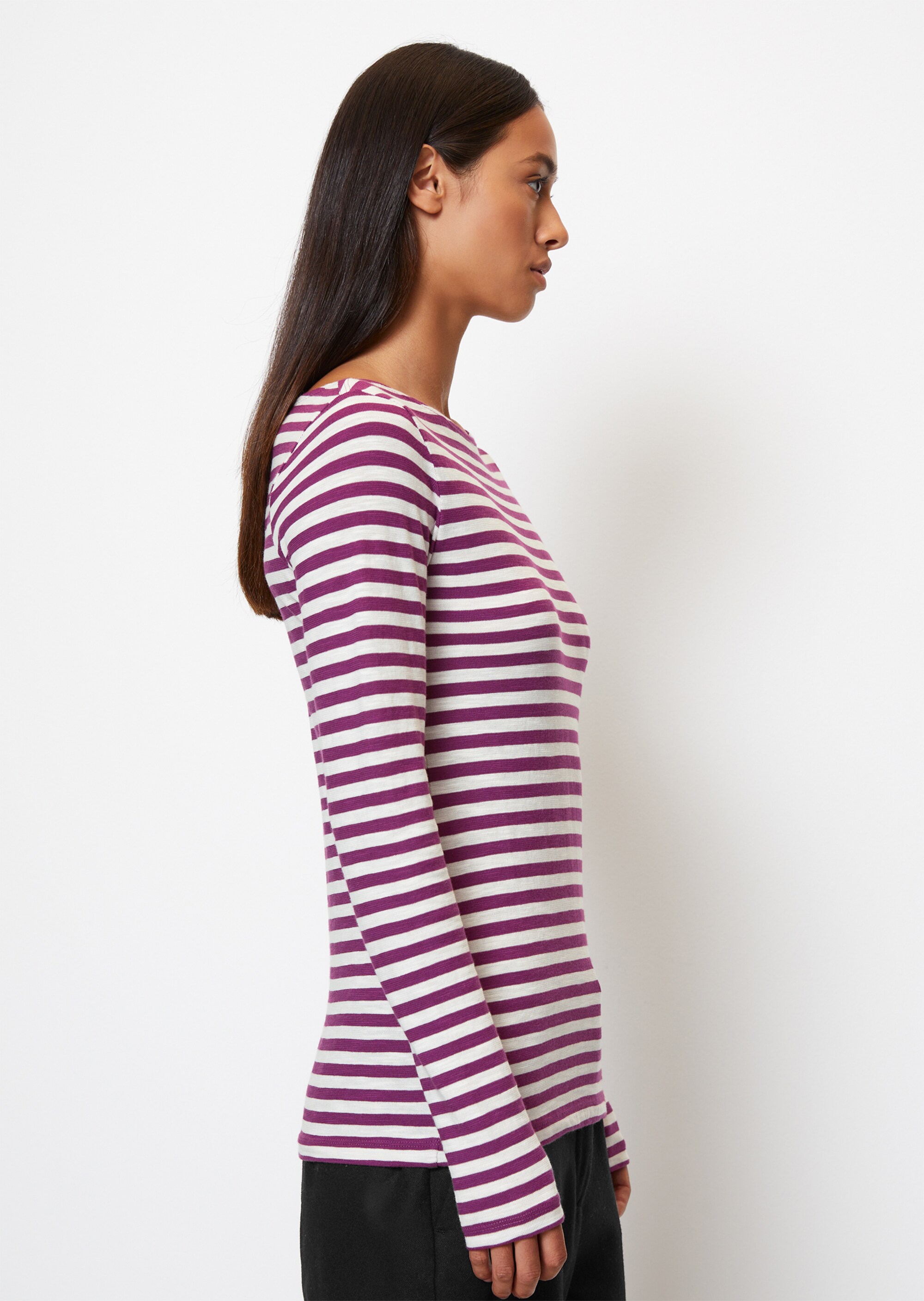 Longsleeve regularaus Slubjersey
