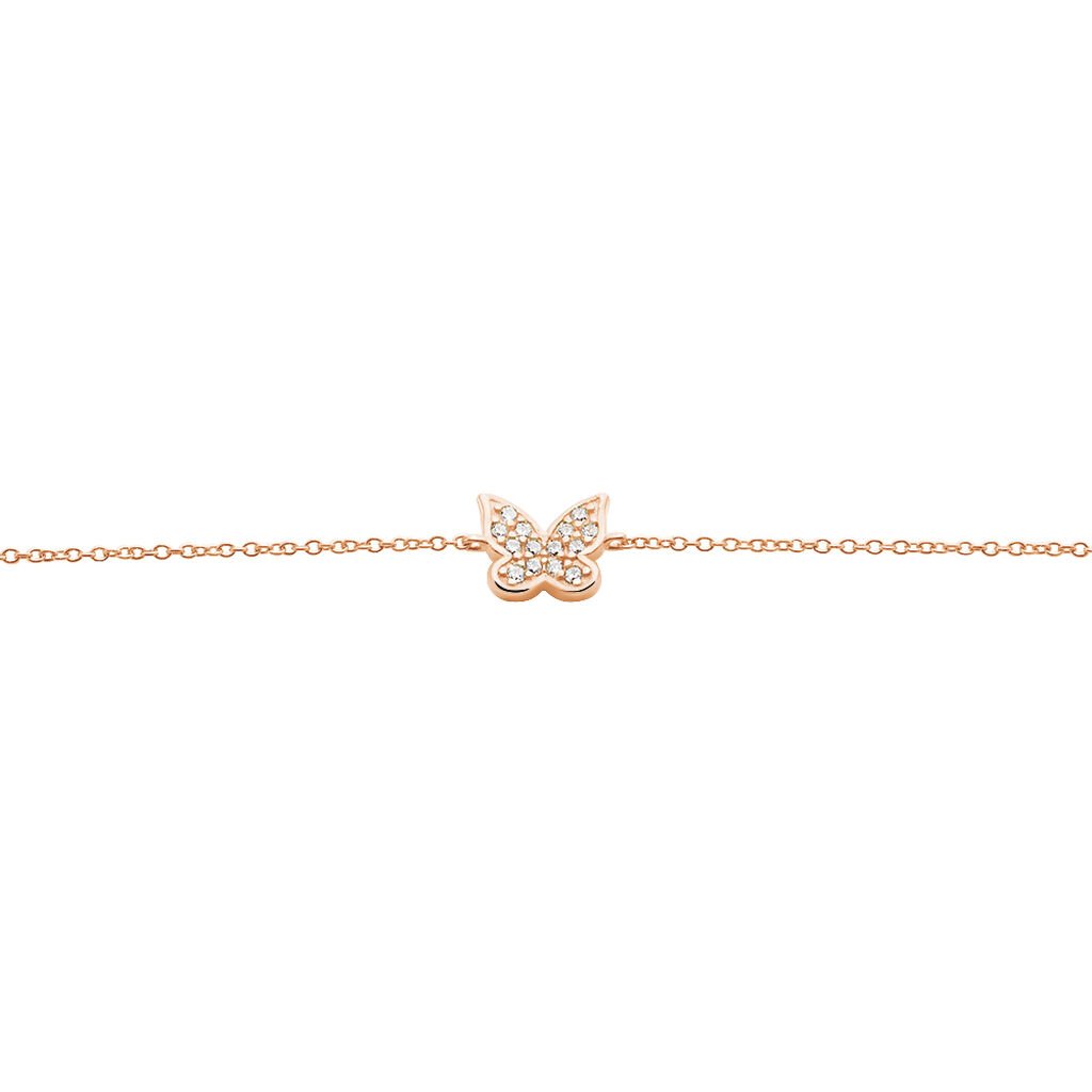 Bracelet Argent Rose Anne-lise Oxyde De Zirconium
