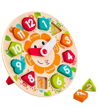 Hape Motorikspielzeug - Klobiges Uhrenpuzzle