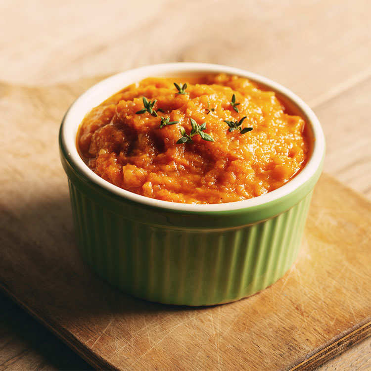 Purée de carottes au miel et graines de chia