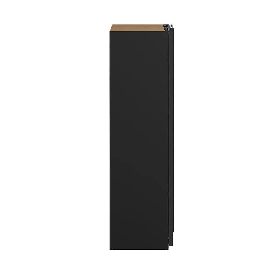 Hioshop Como schuifdeurkast 2 deuren 245x220cm mat zwart