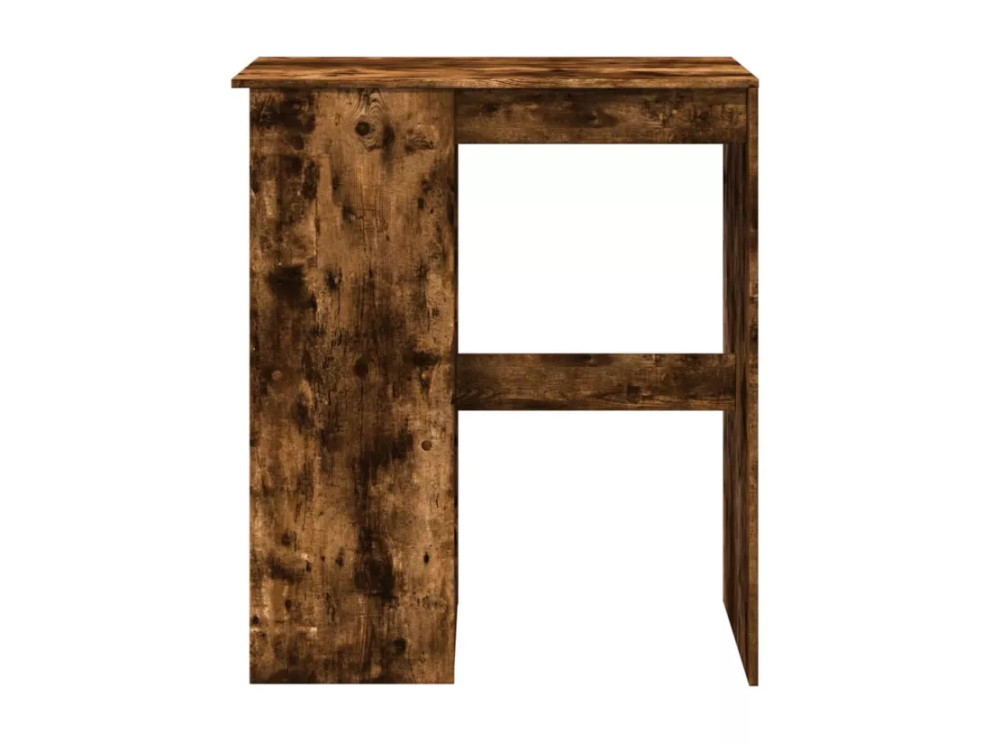 Table de bar avec étagères chêne fumé bois d'ingénierie