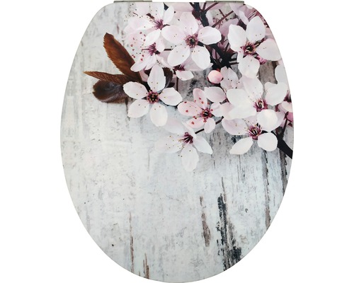 form&style toiletzitting MDF Flower met soft-close mechanisme en eenvoudig afneembaar