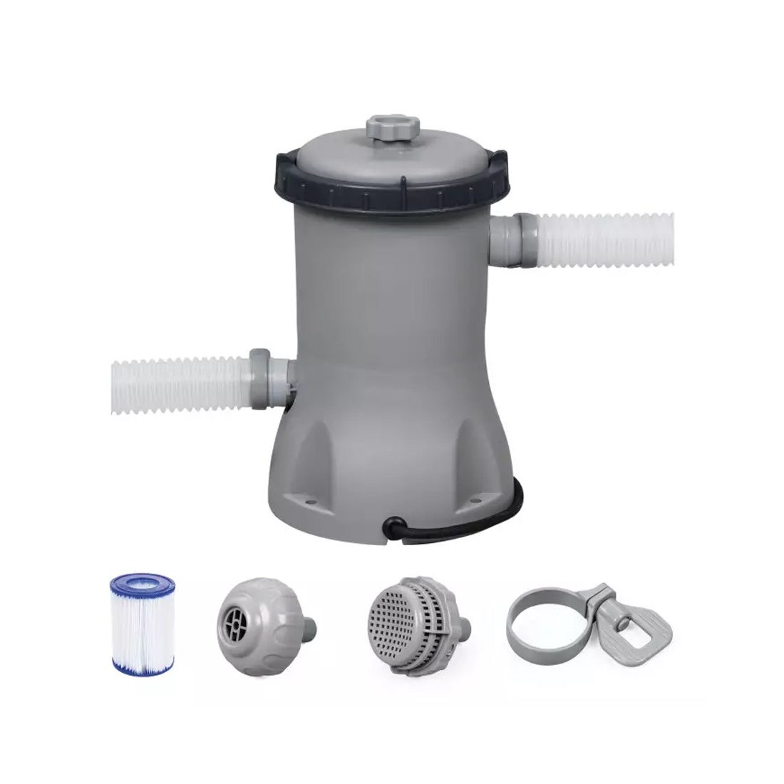 Bestway Pool Power Steel-Set inkl. Filterpumpe & Leiter Ø 404 x 201 x 100 cm