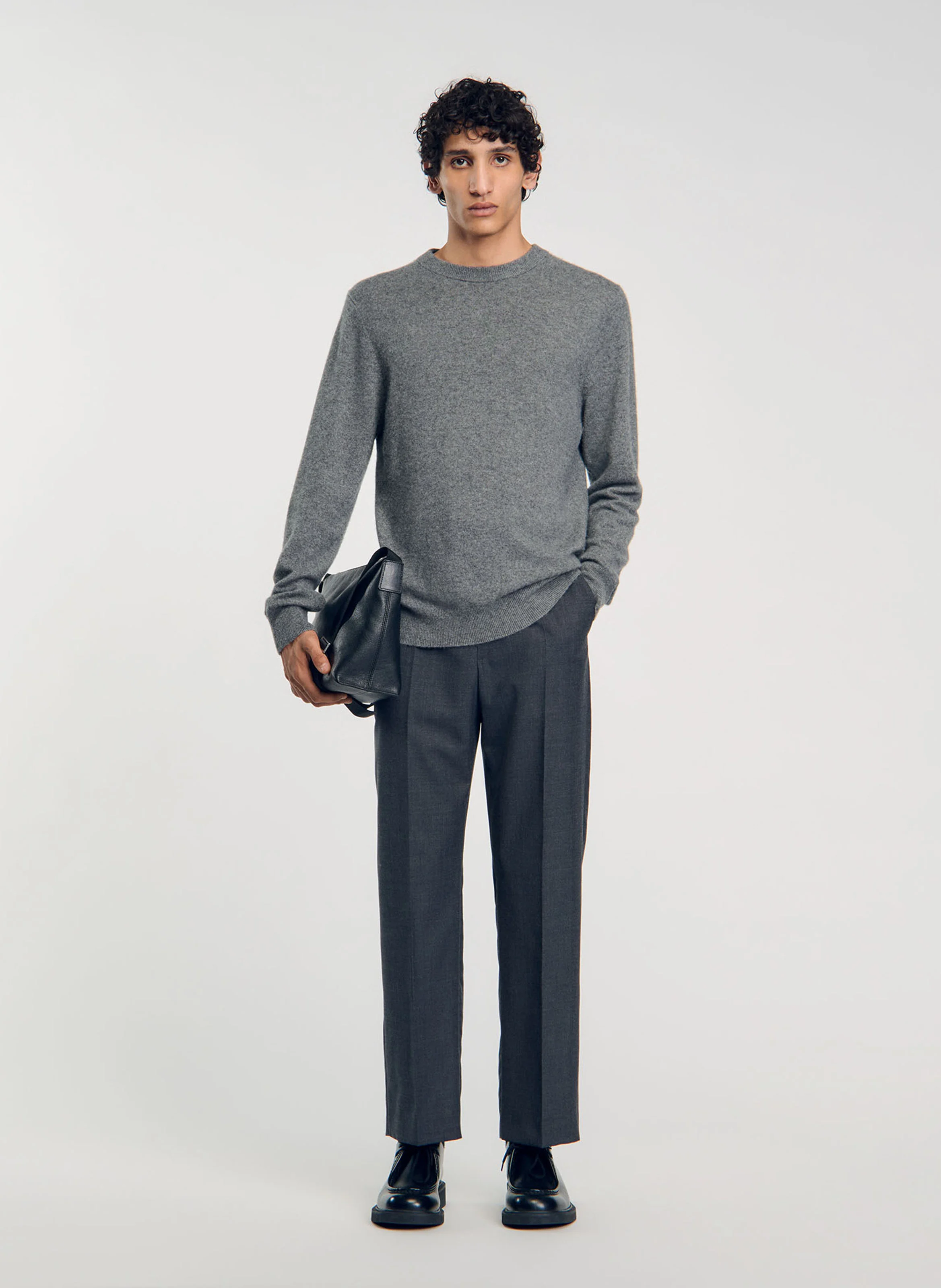 Pantalon large | Gris