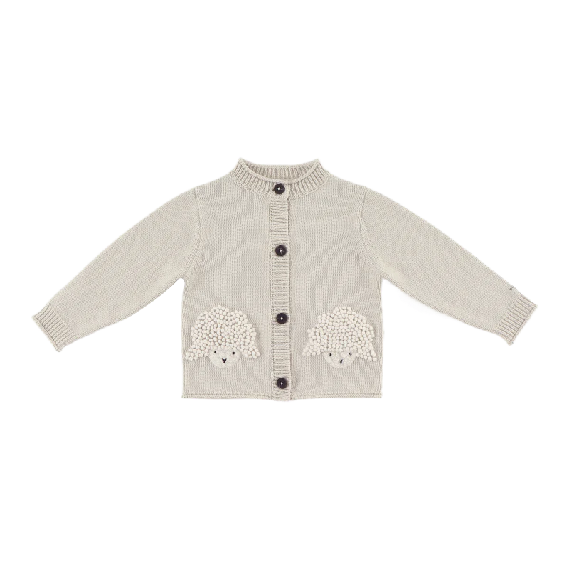 Dieck Cardigan | Lammies | White Sand