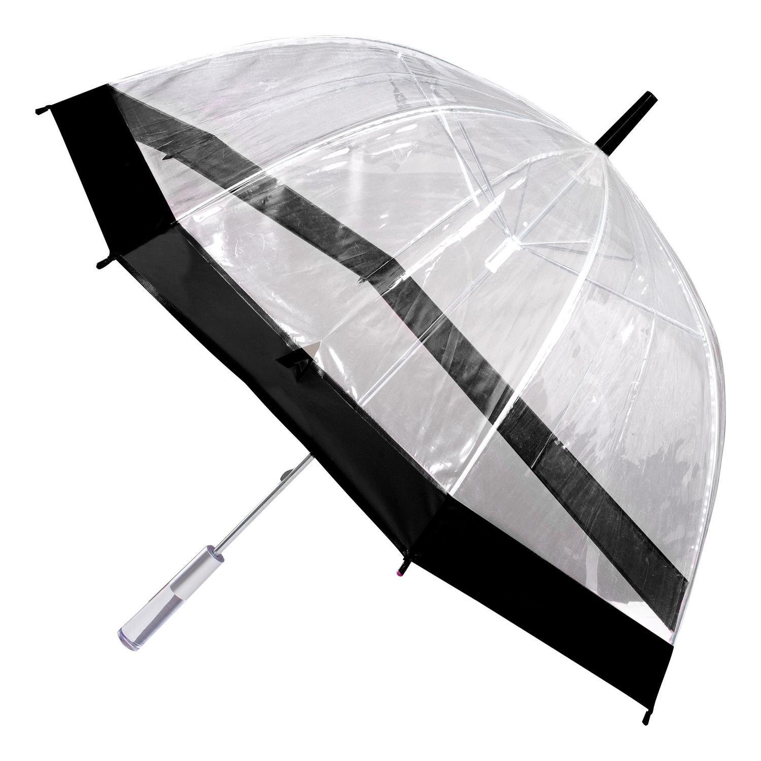 PARAPLUIE LONG DOME TRANSPARENT 80CM