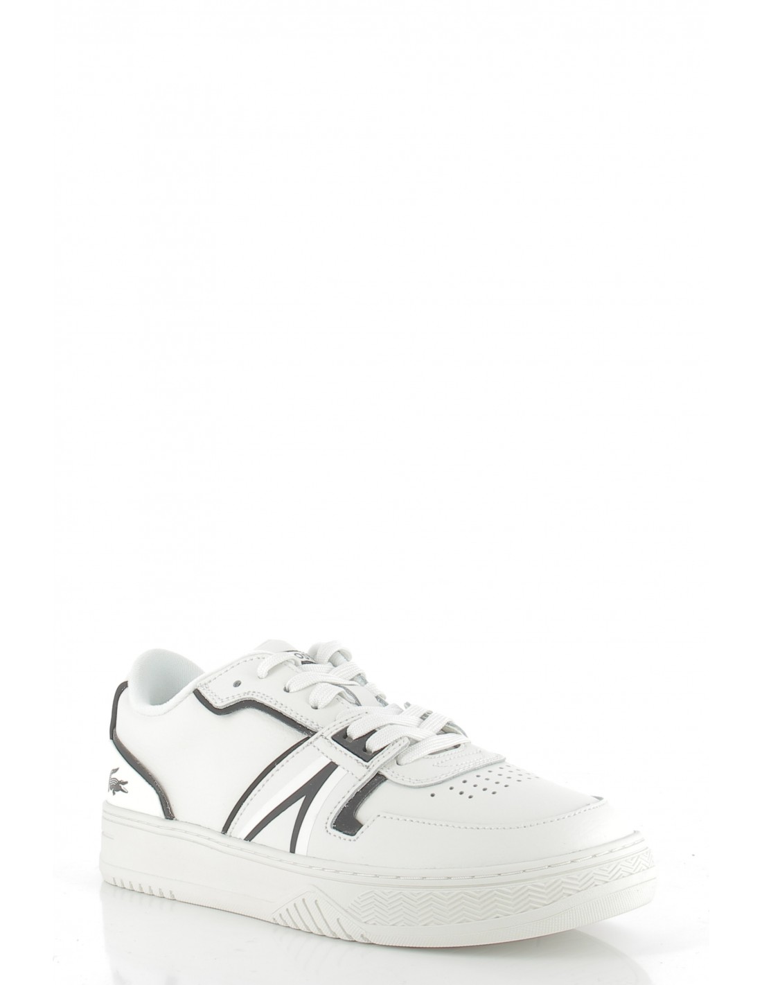 lacoste Sneakers homme L001 cuir blanc/noir