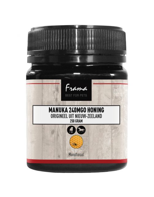 Frama Manuka 240mgo Honing - Supplement - 250 g Hond-Paard