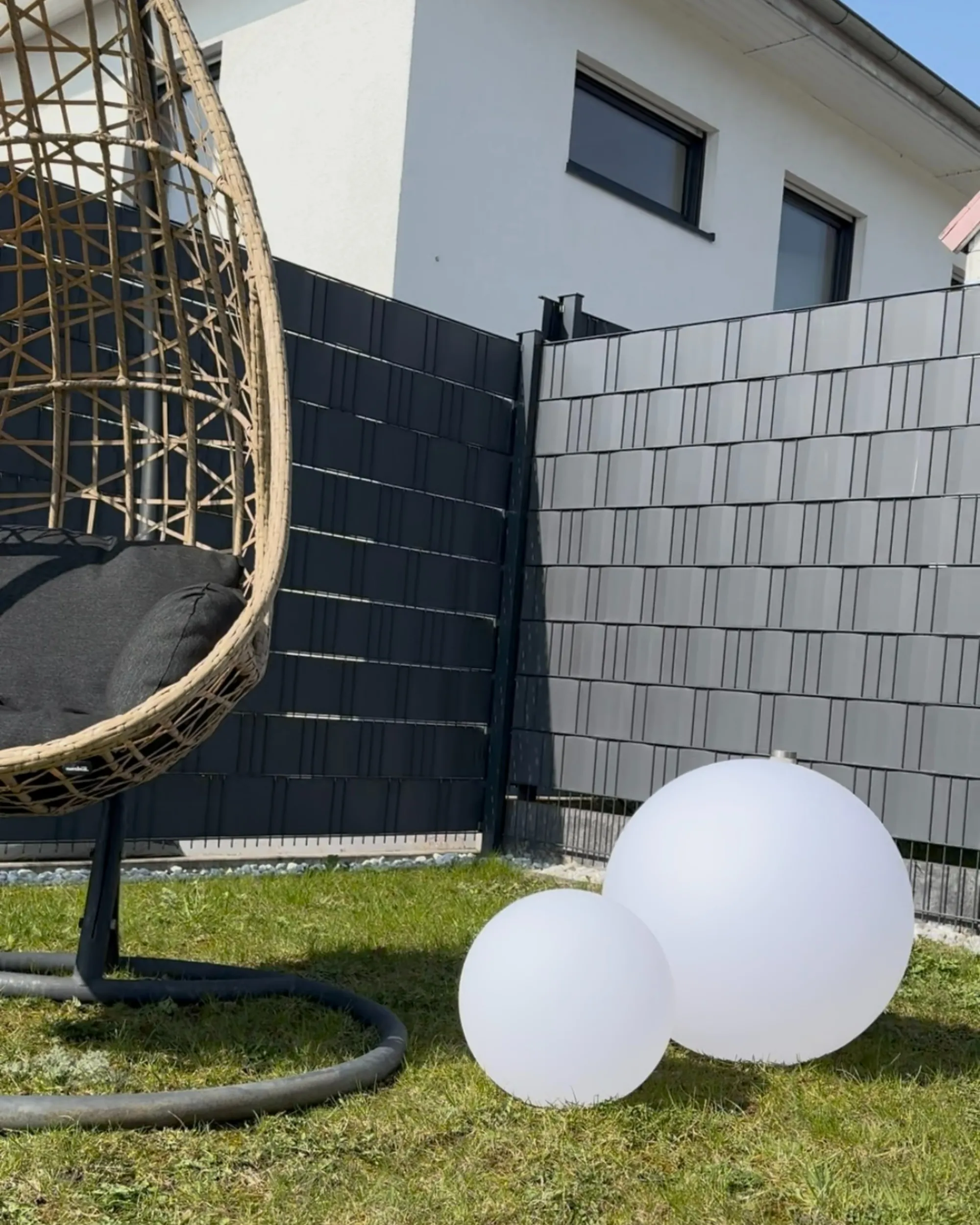 LED bolvormige lamp voor buiten JOCOY met afstandsbediening Wit