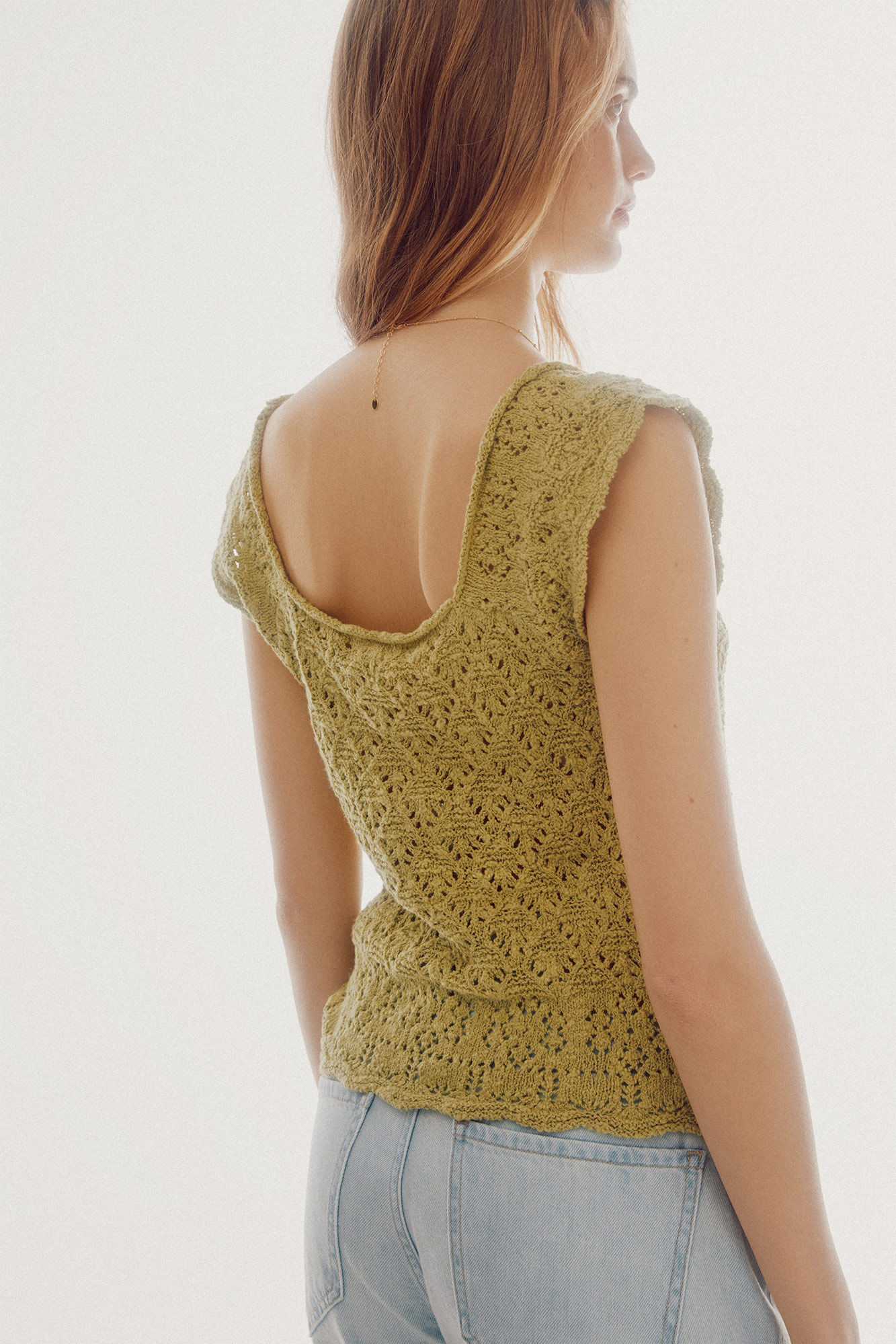 Blusa rústica com botões - Verde