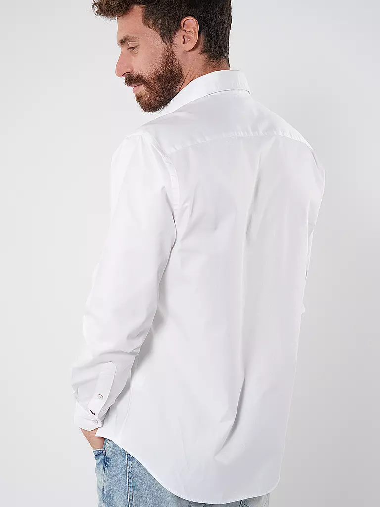 TOMMY HILFIGER Hemd Slim Fit  weiss