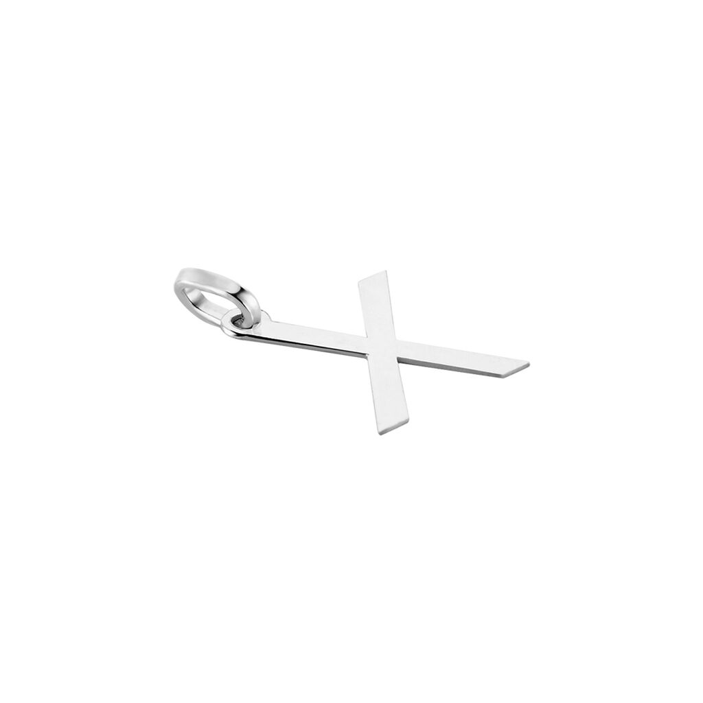 Pendentif Ionia Lettre Or Blanc