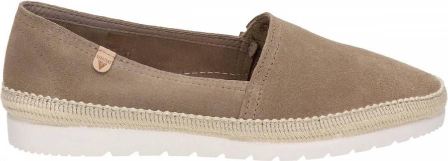 VERBENAS Espadrilles Dames Noa Maat: 41 Materiaal: Suède Kleur: Taupe