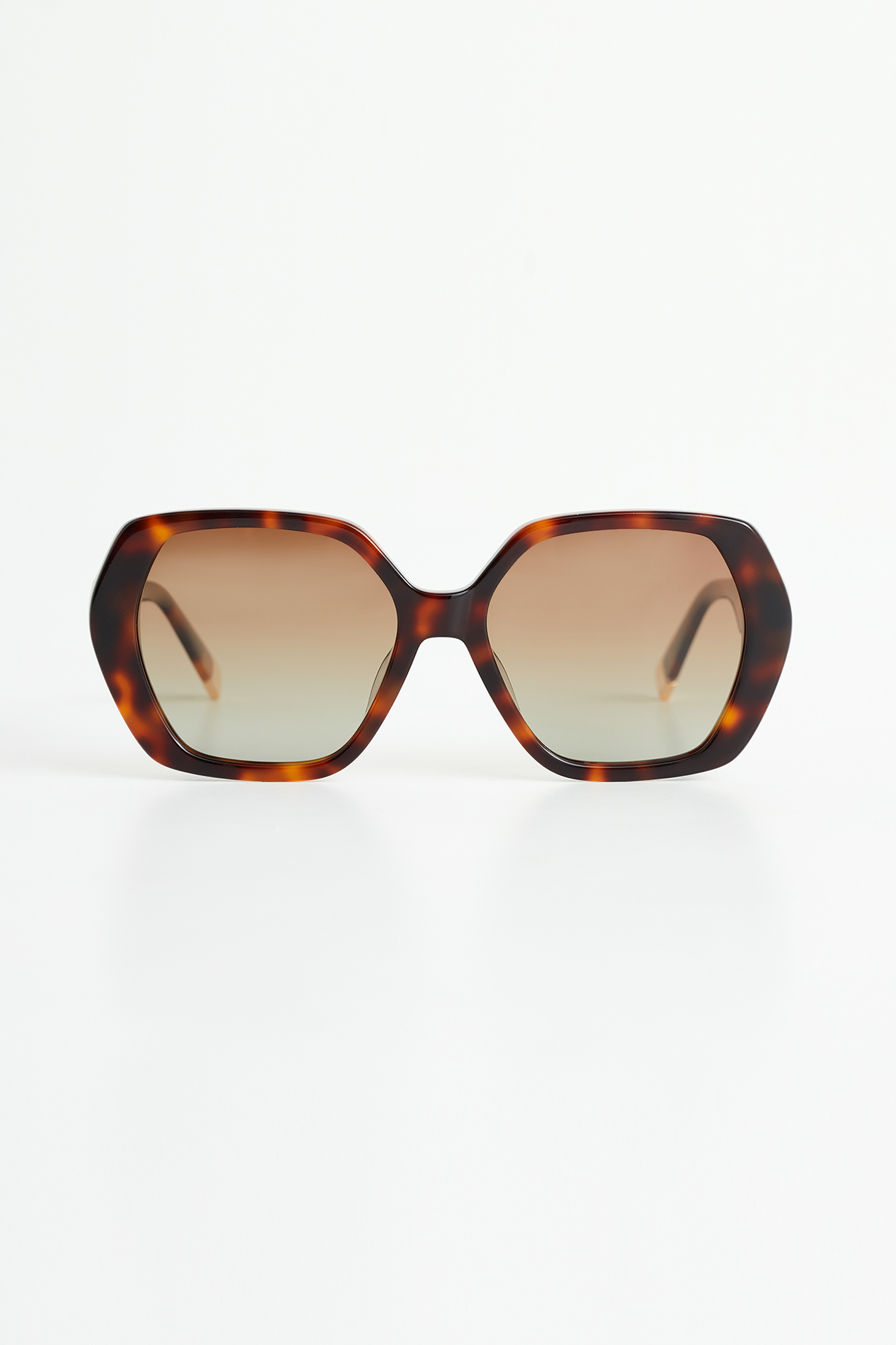 premium zonnebril met dessin WE Fashion Donkerbruin