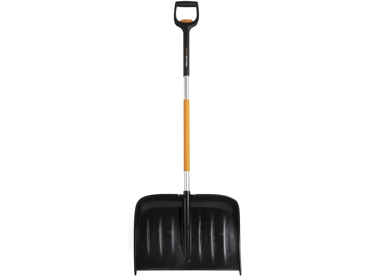 Fiskars 1057189, Sneskovl, Metal, Sort, Orange, Justerbar, Ergonomisk, Polen, 53,2 cm