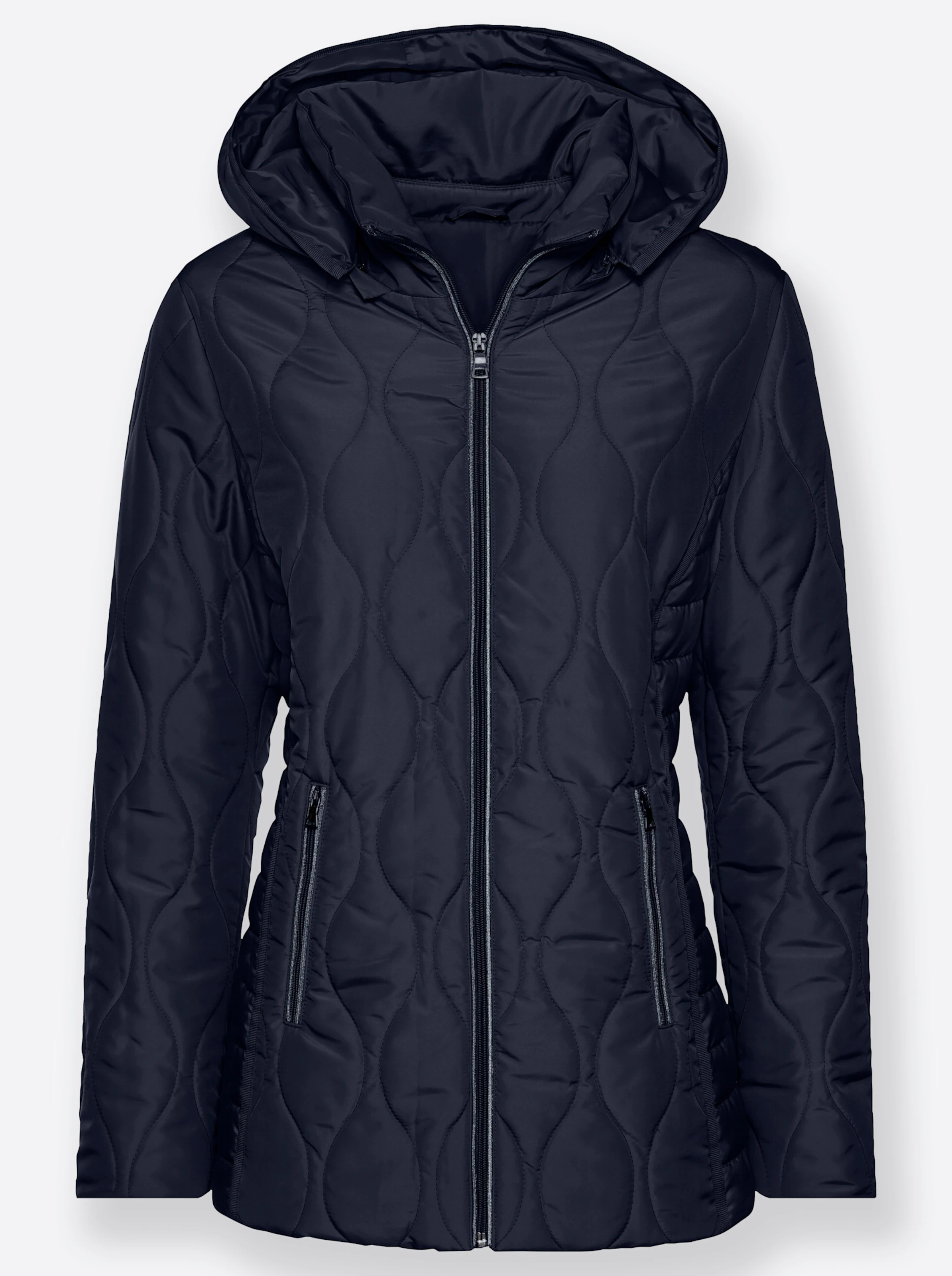 Steppjacke in marine
