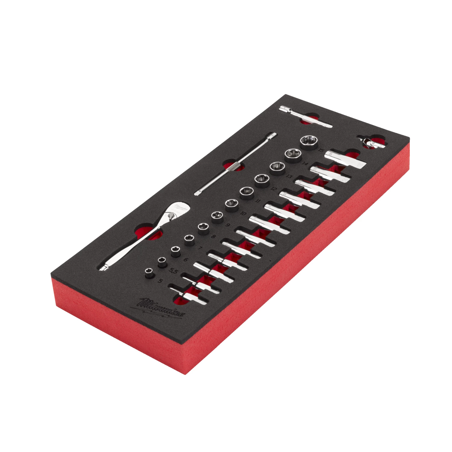 Milwaukee 4932479824 Foam Inlay doppenset 1/4