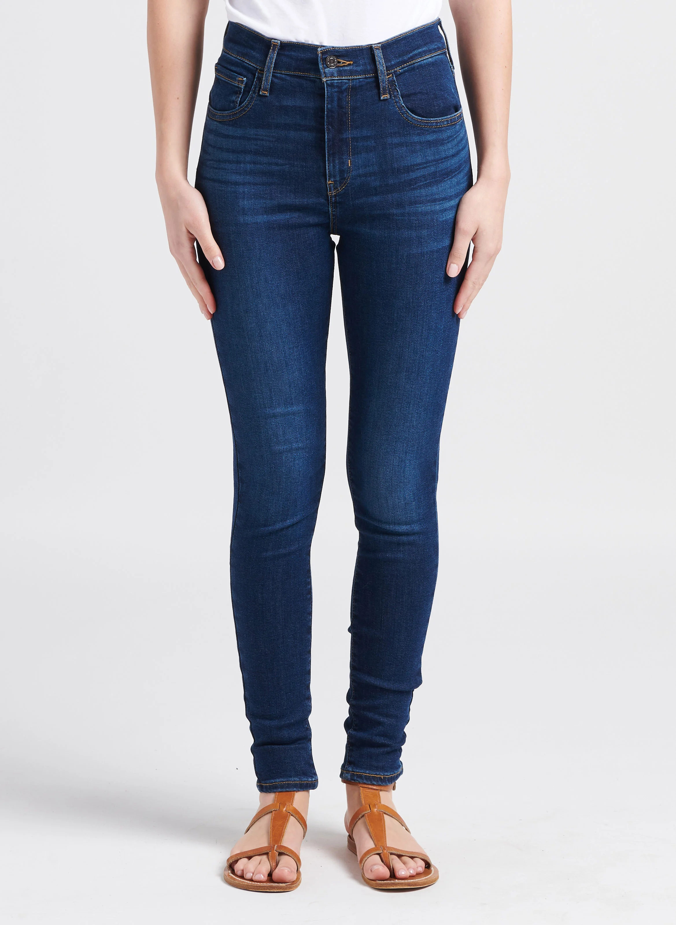 720 HIRISE SUPER SKINNY - Jean skinny taille haute en coton mélangé | Jean Délavé