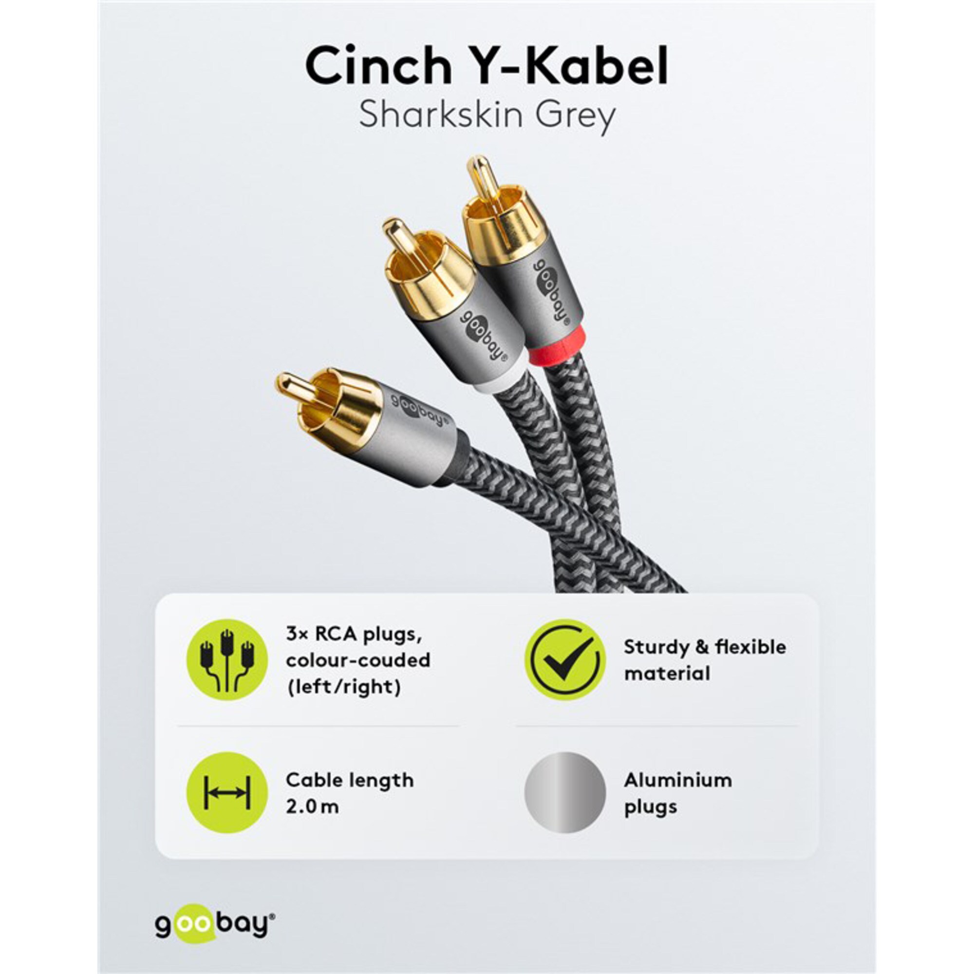 goobay Kabel Plus Cinch Y-Kabel