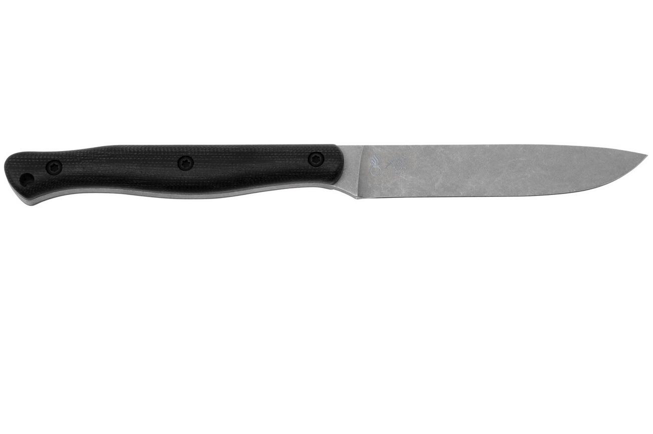 White River Exodus 4 Black Canvas Micarta, Kydex schede, bushcraftmes, Jacob Peterson design