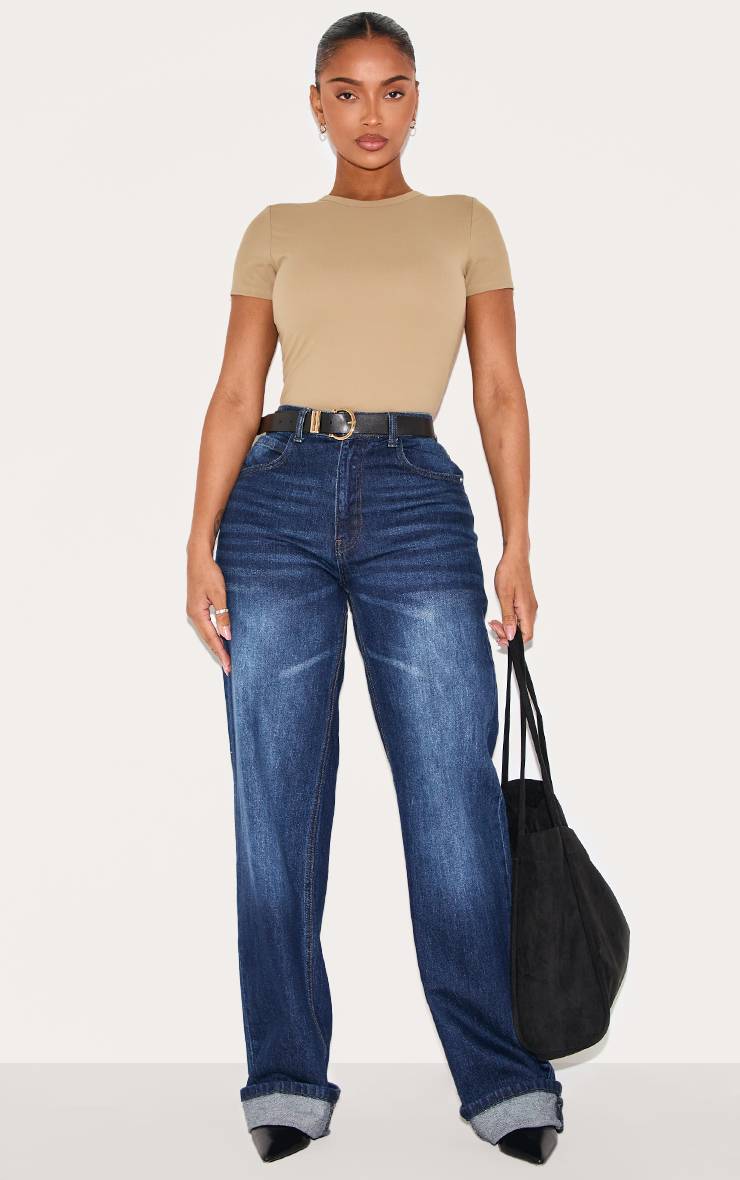 Kaki T-shirt Sculptant Shape Avec Soutien-gorge Intégré