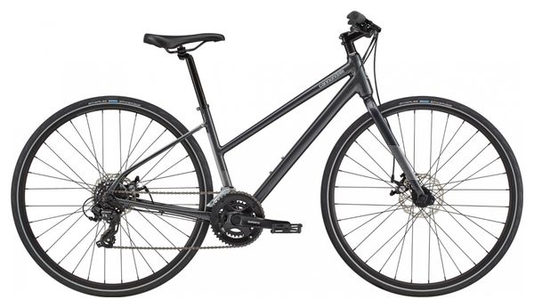 Vélo de Ville Fitness Femme Cannondale Quick Women's 5 Remixte Shimano Tourney 7V 700 mm Gris Graphite