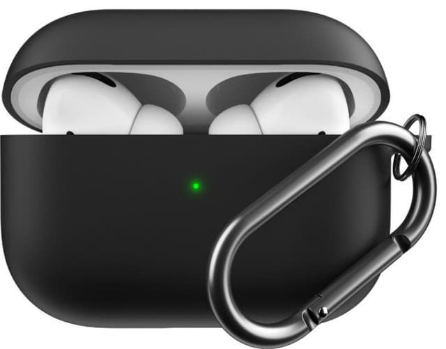 PodSkinz HybridShell AirPods Pro nøgleringsetui (sort)