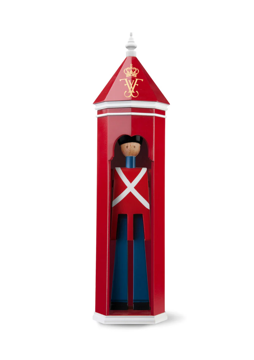 Kay Bojesen  Frederik 10 Skilderhus, rød/hvid - H36 cm.