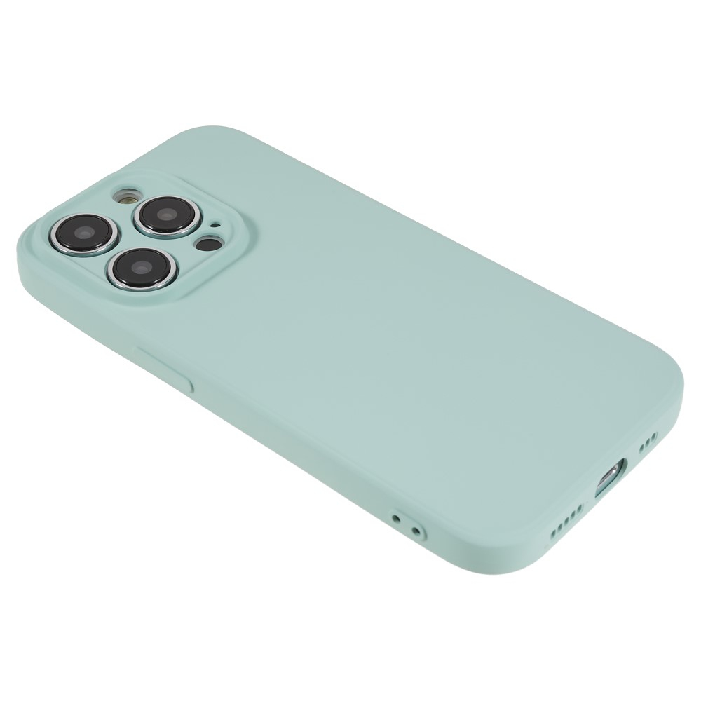iPhone 14 Pro Gummi Case Hülle mit Kameraschutz - Türkis (Matt)