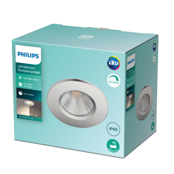 Philips inbouwspot Dive chroom