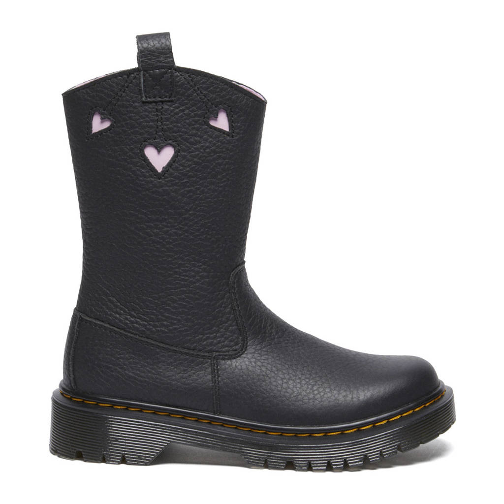 Dr. Martens Bex Heart P-O Boot Jleren enkellaarzen zwart/lila