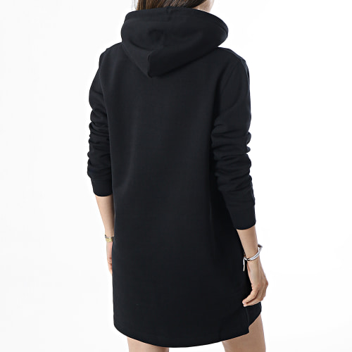 Robe Sweat Capuche Femme Logo Noir