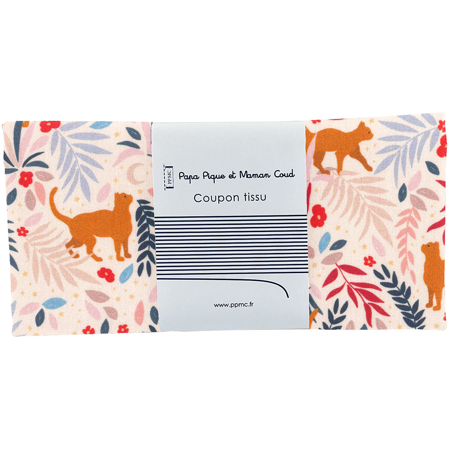 Coupon Tissu 50 Cm Ex2309 Felin Roux