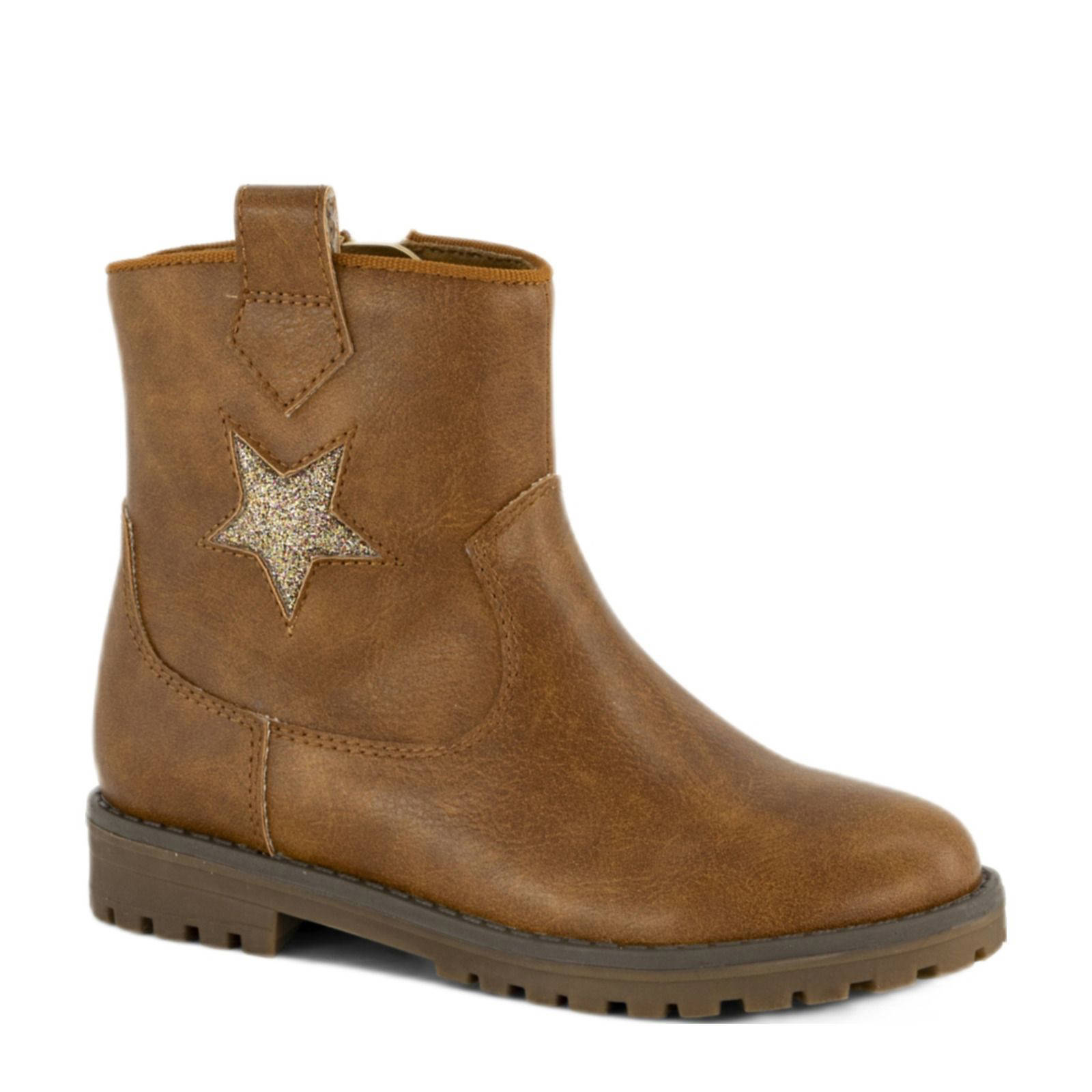 Graceland enkellaarzen cognac