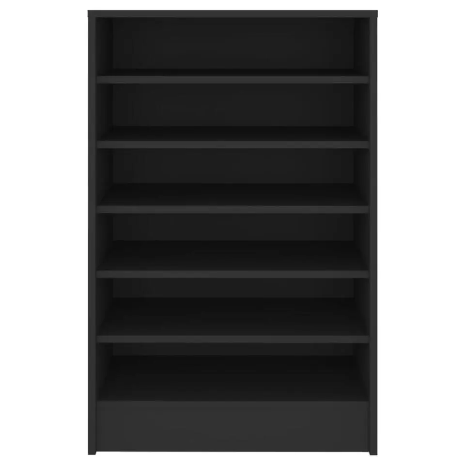 vidaXL - Schoenenkast - Zwart - Bewerkt hout